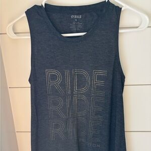 Peloton Steele Gray Sleeveless Graphic Tank